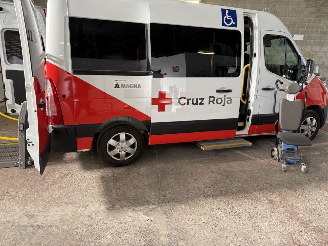 Cruz Roja reanuda el servicio de transporte adaptado